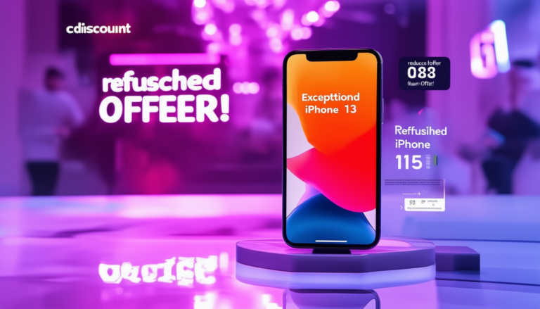 profitez d'une offre exceptionnelle chez cdiscount avec des réductions sur l'iphone 13 reconditionné. ne manquez pas l'opportunité d'acquérir ce smartphone de qualité à un prix défiant toute concurrence !