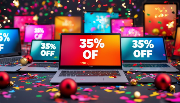 profitez de notre offre exceptionnelle black friday et économisez 35% sur une large sélection de pc portables. ne manquez pas cette occasion unique pour acquérir le laptop de vos rêves à prix réduit !