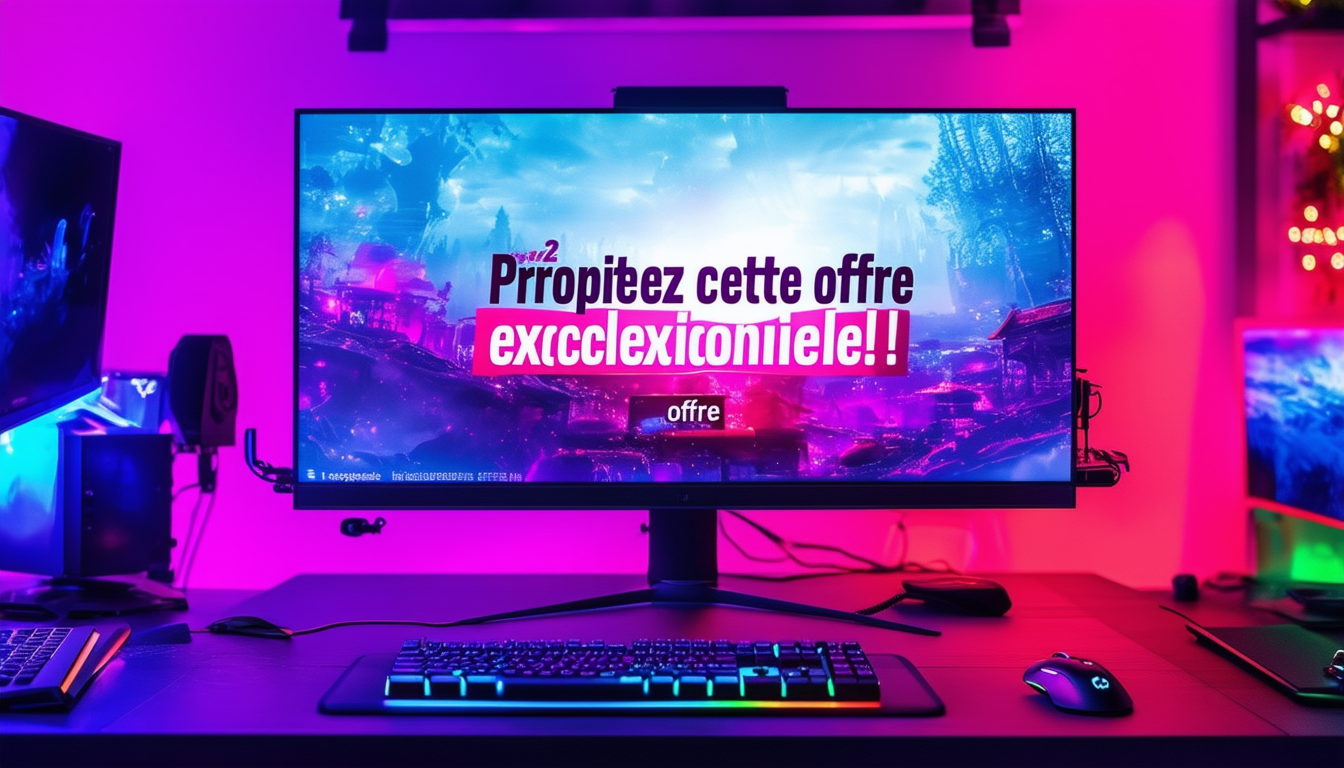 ne manquez pas notre offre exceptionnelle sur un écran pc gamer ! profitez de promotions intéressantes pour améliorer votre expérience de jeu avec des visuels époustouflants et des performances inégalées. découvrez dès maintenant les meilleures affaires et faites passer votre setup gaming au niveau supérieur !