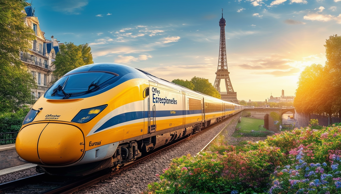 profitez d'offres exceptionnelles sur les billets eurostar avec des réductions incroyables disponibles jusqu'au 9 janvier 2025. ne manquez pas cette chance de voyager confortablement et à prix réduit vers vos destinations préférées en europe.